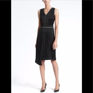 Banana Republic Pick Stitch Asymmetrical Dress